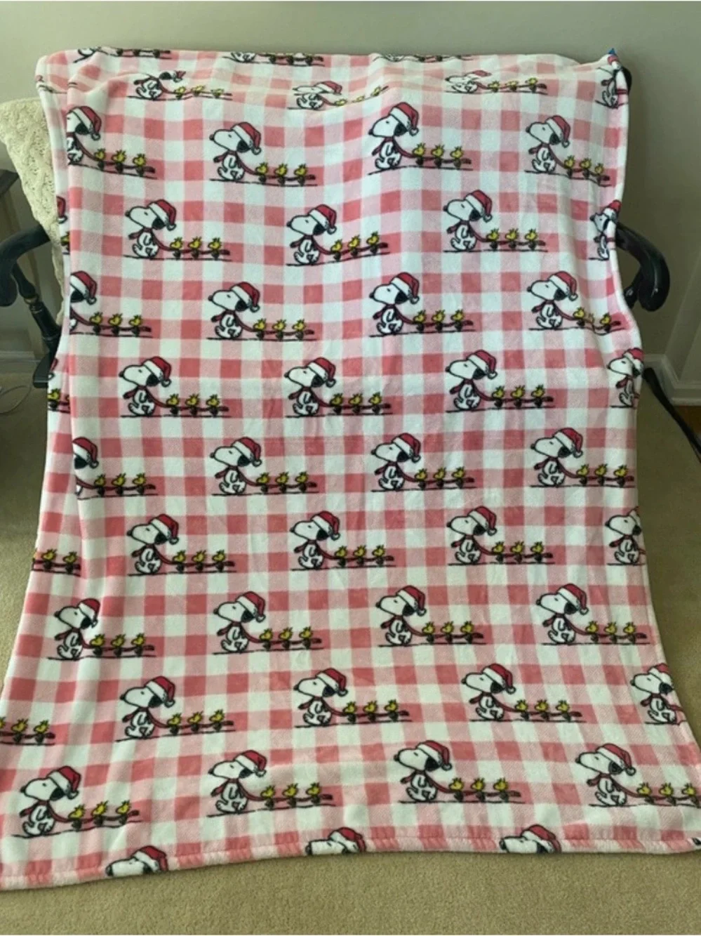 Snoopy Christmas blanket
